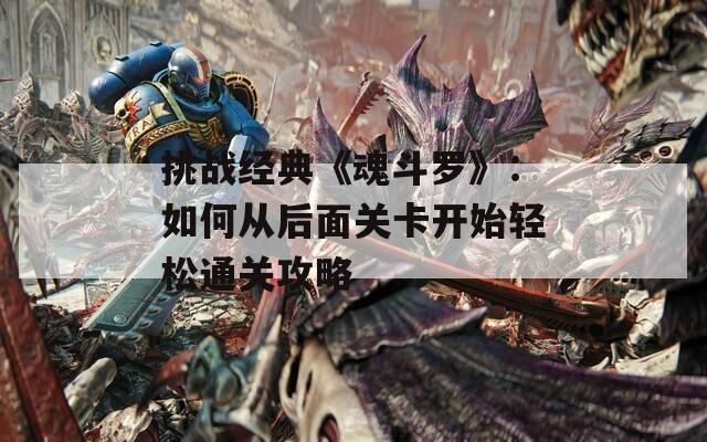 挑战经典《魂斗罗》：如何从后面关卡开始轻松通关攻略