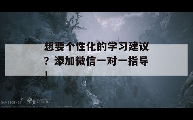 想要个性化的学习建议？添加微信一对一指导！