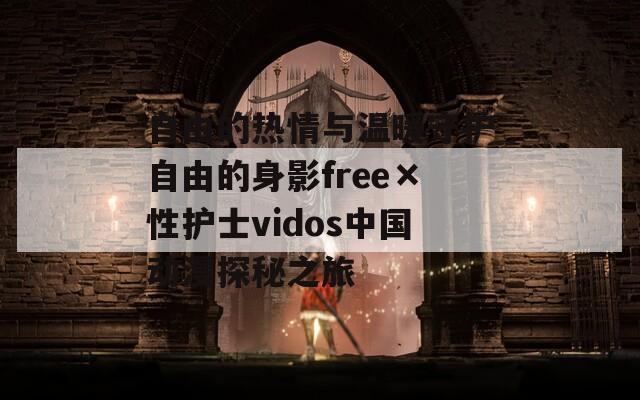 自由的热情与温暖守护自由的身影free×性护士vidos中国动漫探秘之旅