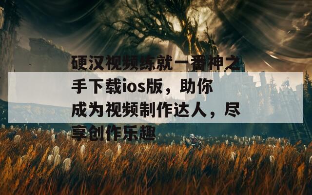 硬汉视频练就一番神之手下载ios版，助你成为视频制作达人，尽享创作乐趣