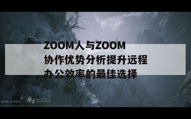 ZOOM人与ZOOM协作优势分析提升远程办公效率的最佳选择